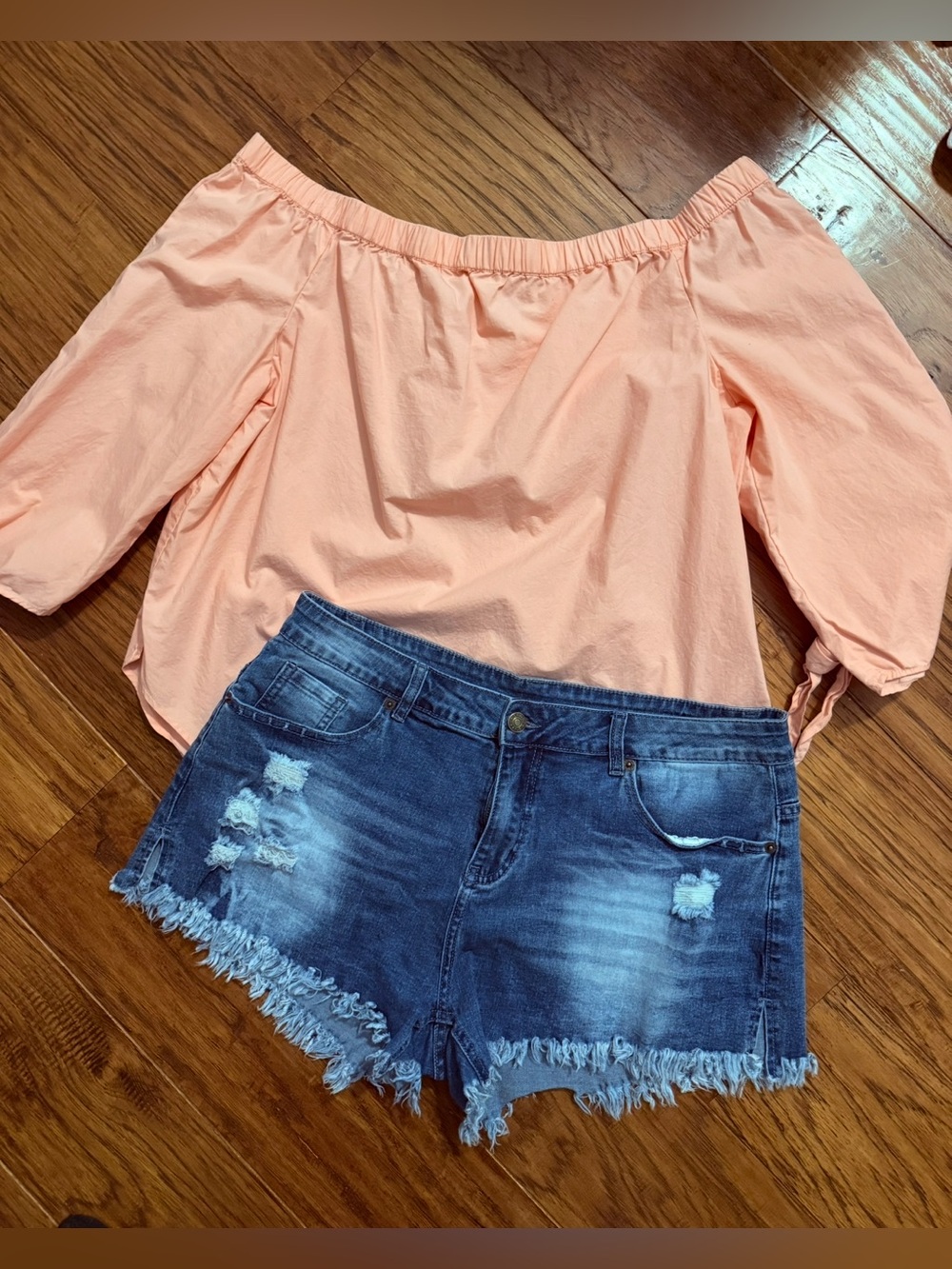 Light pink Off-Shoulder Women's Top - Unbranded